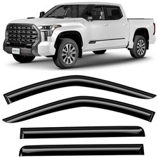 Sun Rain Visors Wind Rain Guards for 2022-2026 Toyota Tundra CrewMax