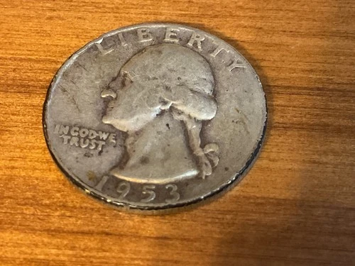 1953-D Washington Quarter 90% Silver Coin