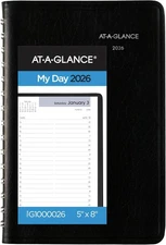 AT-A-GLANCE 2026 Appointment Book Planner, Daily, 5" x 8", Small, Quarter-Hourly