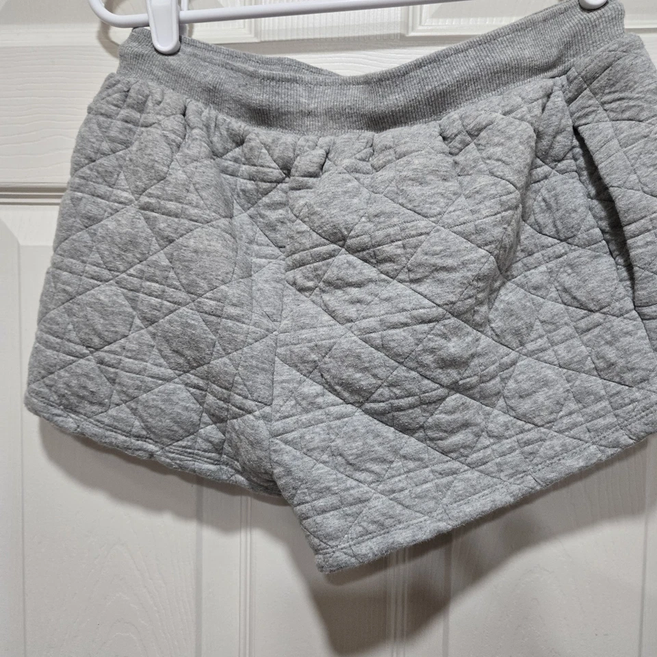 Pantalones Cortos de Salón Anthropologie Acolchados Gris Tejido XS Foto 3 de 4