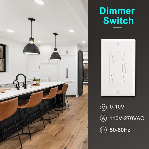 10pcs 0-10V Dimmer Wall Switch For DIMMABLE LED LIGHTS Low Voltage Dimmer Switch - Picture 5 of 8