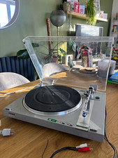 Sony PS-LX5 Direct Drive Automatic Quartz Lock Turntable 33/45 Silver UK Plug