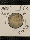 1909-S Barber Quarter  G
