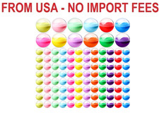 MiniInflat 120 Pcs 2 Inch Empty Vending Machine Capsules Colored Round Capsules
