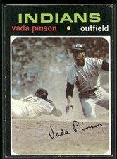 Vada Pinson 1971 Topps Baseball #275 - Cleveland Indians