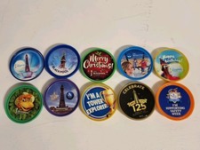 Merlin Pop Badge Bundle Blackpool Tower x10