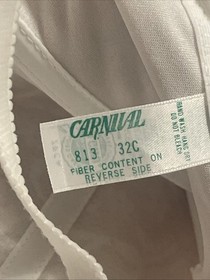 VINTAGE CARNIVAL CORSOLETTE BODY SHAPER  White Size 32C LINGERIE NOS