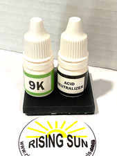 AAA Gold Testing Acid 9K  Gold Test Kit Scratch stone  Neutralizer b