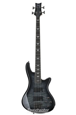 Schecter Stiletto Extreme 4 Bass Guitar - See-Thru Black
