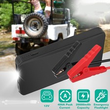 20000mAh Car Jump Starter - 400A Peak Current for Up to 2.0L Gas Engines,Portabl