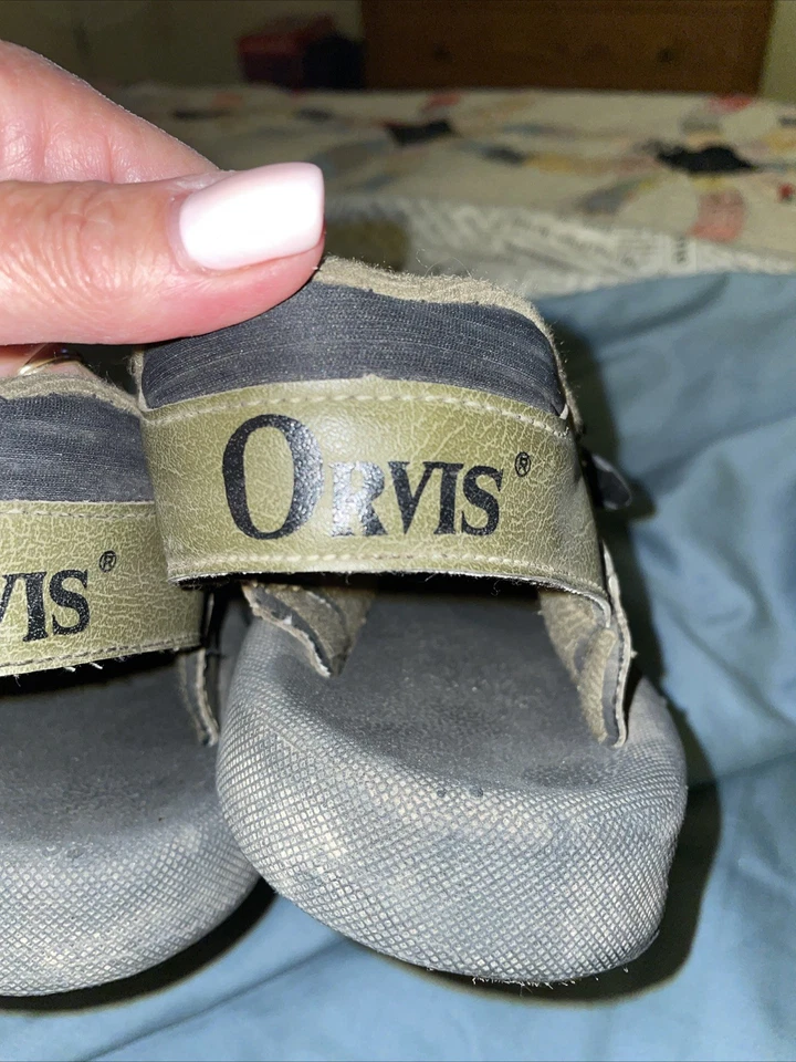 Sandalias de pesca con mosca Orvis para hombre talla 9. Verde Foto 4 de 4