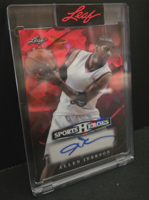 Rare 2026 Leaf Metal Sports Heroes Allen Iverson Autograph Red 1/1 HOF