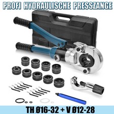 Hydraulische Presszange TH &Oslash;16-32 / V &Oslash;12-28 Verbundrohr Rohrpresszange Crimper