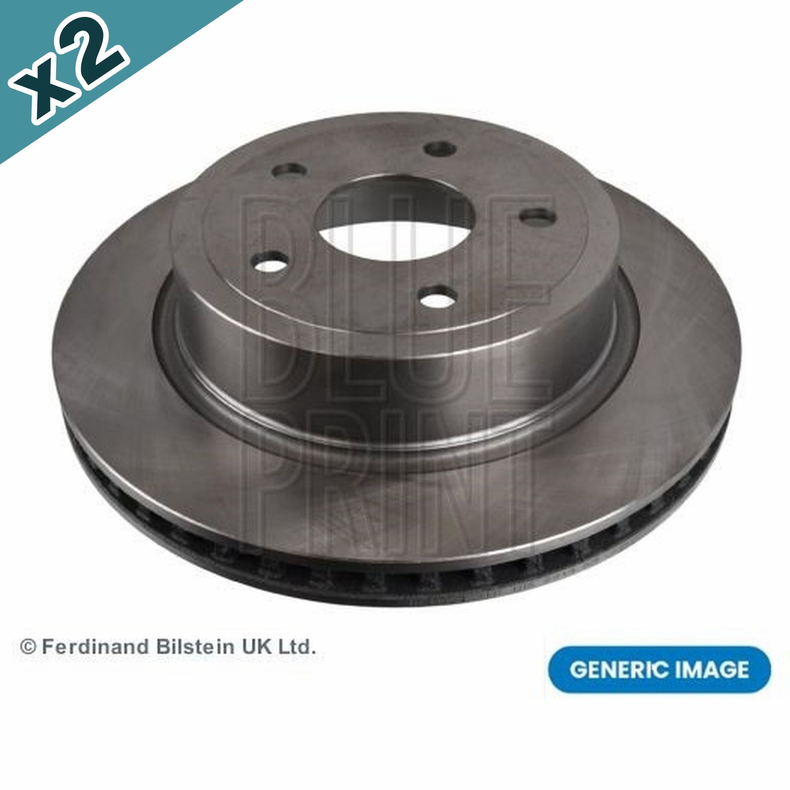 BLUEPRINT Brake Disc Rear Coated Solid 255mm Outer Diameter Fits MG MG ZS