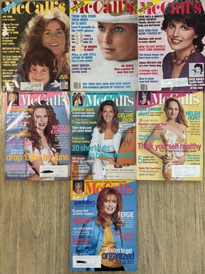 McCALL'S 7 MAGAZINE Lot - 1978- 1998 - Jane Fonda/ Bo Derek/ Celine Dion/ Fergie