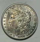 1890 CC MORGAN DOLLAR AU DETAILS