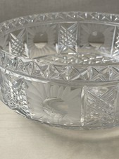 Beautiful Crystal Decorative Bowl 9 in Glossy Finish Round Shape 