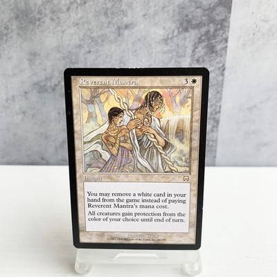 MTG Mercadian Masques - Reverent Mantra Rare 44/350 NM NP