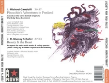 SOCIETY FOR NEW MUSIC PRESENTS PINOCCHIO & BEAUTY AND THE BEAST