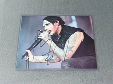 MARILYN MANSON SIGNED AUTOGRAPHED 8X10 PHOTO COA