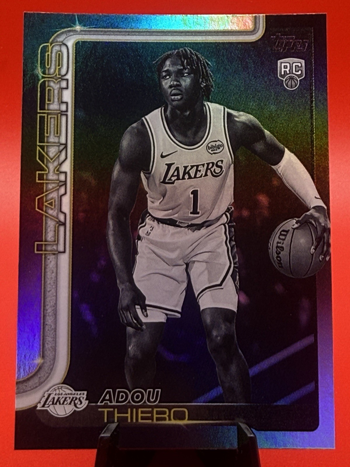 2025-26 Topps - Adou Thiero #236 Black Friday Exclusive Blackout SP Rookie (RC)