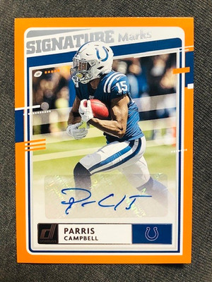 2020 Panini Donruss #SM-PC Parris Campbell Signature Marks Auto Autograph Card