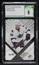 2016-17 SP Game Used Authentic Rookies 60/62 Kevin Labanc #146 CSG 9 Mint ki6