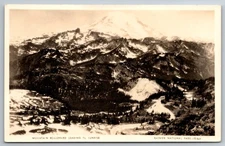 RPPC Mt Boulevard Leading To Sunrise Rainier Nat'l Park C1940s Postcard Z6