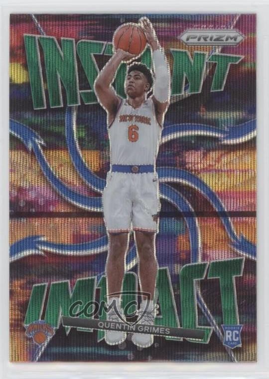 2021-22 Panini Prizm Instant Impact Green Wave Prizm Quentin Grimes #21 7iu