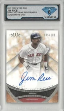 2017 Topps Tier One JIM RICE Prime Performers Auto /100 💎 DSG 8 NM/Mint
