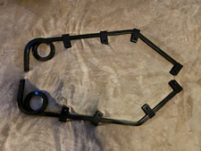 28" Black Angled Mud Flap Hanger - 0.64" Square Spring Steel Arm - 1 Coil - 2 PC