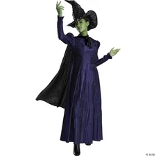 Women’s Deluxe Wicked Elphaba Costume – Witch Halloween Cosplay XL 18-20