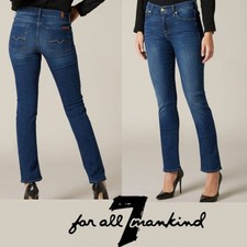 7 For All Mankind Size 27X32 Roxanne Low Rise Skinny Jeans Made in USA