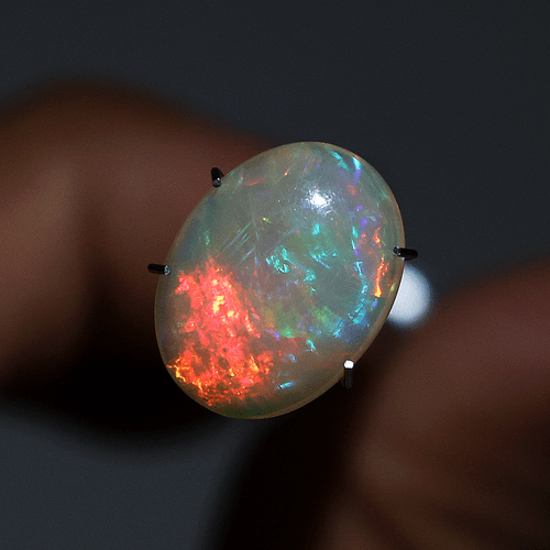 Fuegos artificiales 4,81 quilates ópalo etíope natural AA+ calidad cabujón piedras preciosas ~ 14x11 mm - Imagen 1 de 12