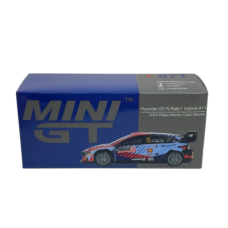 Modellino Auto MiniGT 1/64 Hyundai i20 N Rally1 Hybrid Winner Rally Monte Car... - Immagine 4 di 4