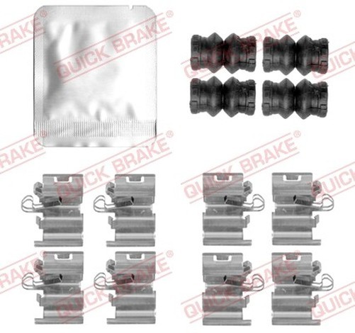 Quick Brake 109-0168 ZubehöRsatz, Scheibenbremsbelag FüR Chrysler Dodge Fiat-image