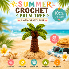 Summer Crochet Sea Turtle Amigurumi 10cm   Cute Handmade Beach Plush Toy Ocean D