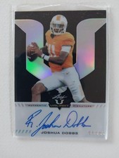 2017 Leaf Valiant R. Joshua Dobbs Prismatic Black Autograpgh 1/5 RC! RaRe!