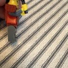 LEGO Minifigure w/ Black Sword, Red Armor Torso, Gray Legs, Black Hair — photo 4