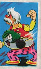 Old Man Green Hair Character MIG Jet 732439 Menko Card Japanese Vintage