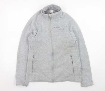 Quechua Outdoorjacke Herren grau Fleece Full Zip Größe L