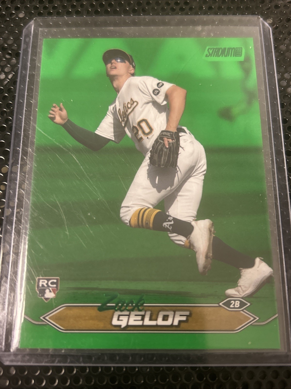Zack Gelof 2024 Topps Stadium Club Green Foil RC /199 #281 ATHLETICS