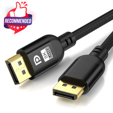8k Displayport Cable 3.3ft, Dp 1.4 Cable, 32.4gbps 8k 60hz 4k 120hz 2k 240hz