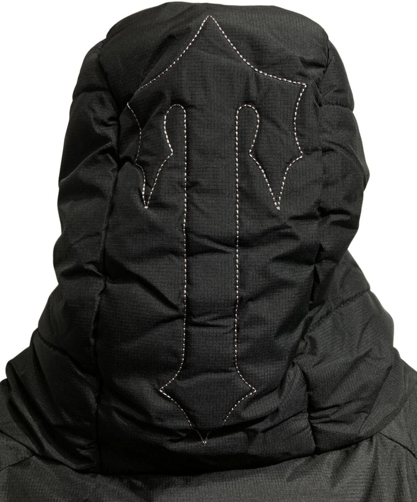 Authentic TRAPSTAR DECODED HOODED PUFFER Jacket M Black Men TSJP003 #6265 - product detail image 6
