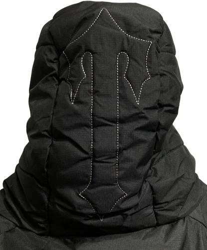 Authentic TRAPSTAR DECODED HOODED PUFFER Jacket M Black Men TSJP003 #6265 image 6