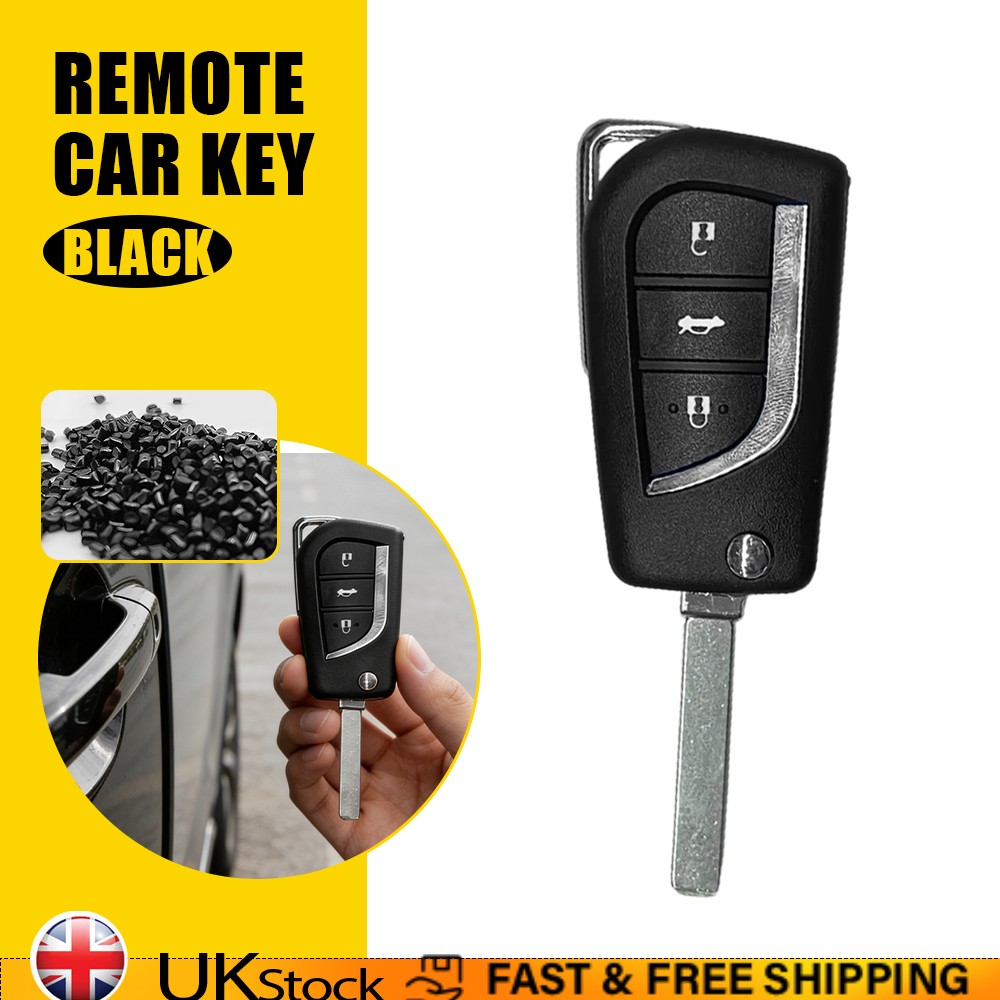 3 Button Flip Key Shell Case For 2014-2020 Toyota Prius Remote Fob VA2 Blade NEW - Image 4