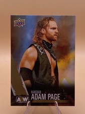 2021 Upper Deck AEW #7 Hangman Adam Page All Elite Wrestling Gold Parallel Card