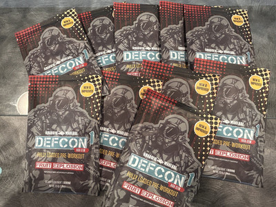 Pre Workout Sample | Defcon 1 | Fruit Punch | 10 Sample Sachets | 9g Citrulline