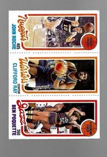1980-81 Topps #74 John Roche / #99 Clifford Ray / #235 Ben Poquette