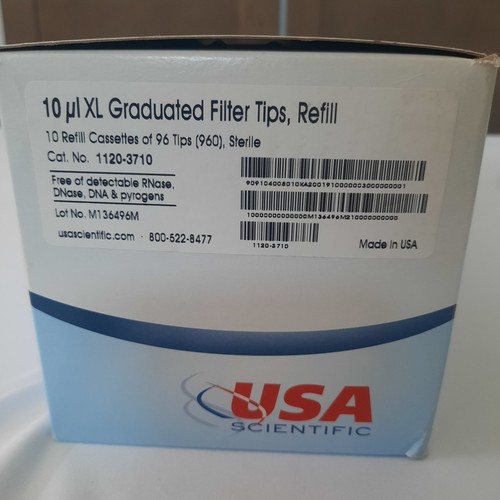 USA Scientific TipOne 10ul XL Punte filtranti graduate, 1120-3710, 10x96 (960 pezzi) - Foto 2 di 6